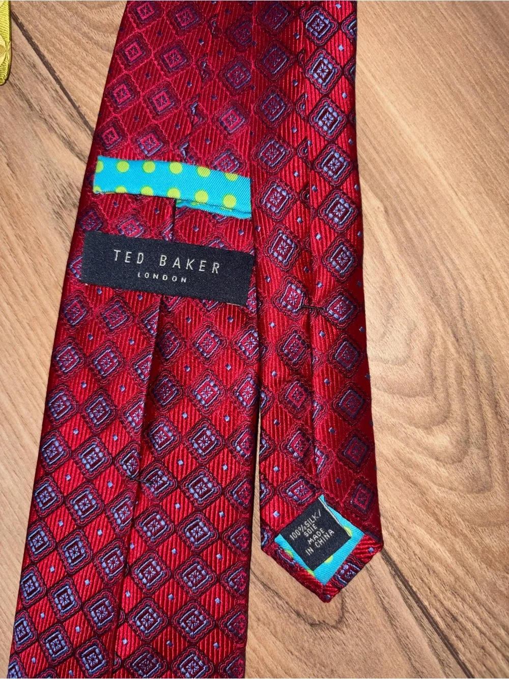 Ted Baker London Men’s Silk Tie Lot 4pc Paisley Floral Textured Designer Bundle